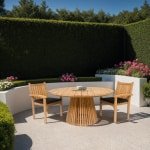 Brix Ronde Tuintafel Garden Teakhout, 150cm - Bruin