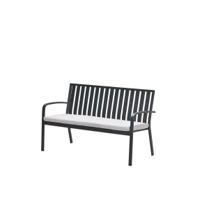 Bruno parkbank L150 cm zwart/zand