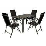 Cádiz aluminium tuinset - Aluminium Polywood Textiel - Grijs