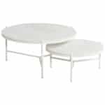 Carson koffietafel wit dia. 8 H 38 cm - Hartman