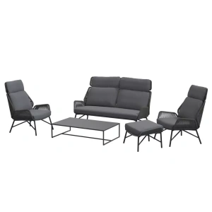 Carthago loungeset platinum met footstool | 4 Seasons Outdoor