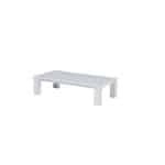 Cube lounge tafel 140x70xH40 cm mat white - Garden impressions