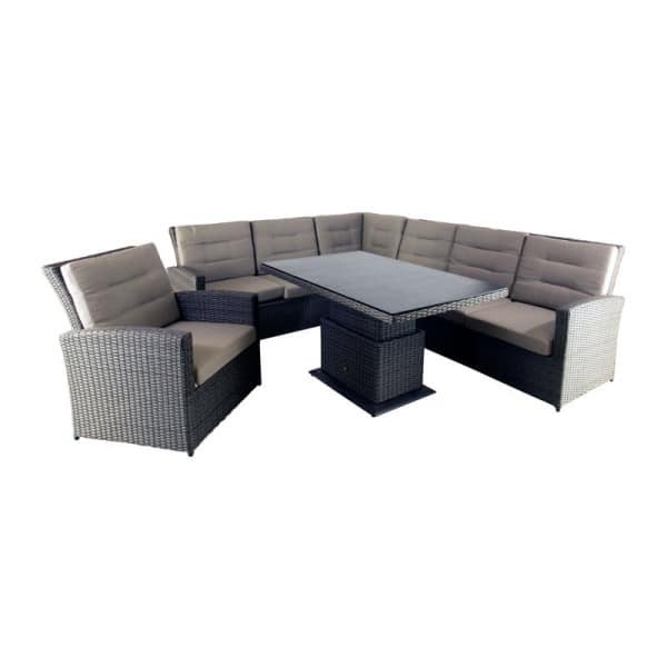 Dining hoekset San Bernardino Hazelnut Brown - Oosterik home
