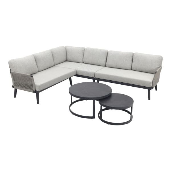 Durban/Rhodos loungeset - hoekbank - 3-delig
