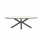 Edison tafel 200x115xH75 carbon black/ light teak polyw - Garden impressions