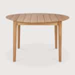 Ethnicraft Ronde Tuintafel Bok Teakhout, 125cm - Naturel