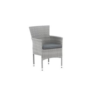 Fjôrd - Tuinstoel Grijs - Wicker - Malina - Set van 2