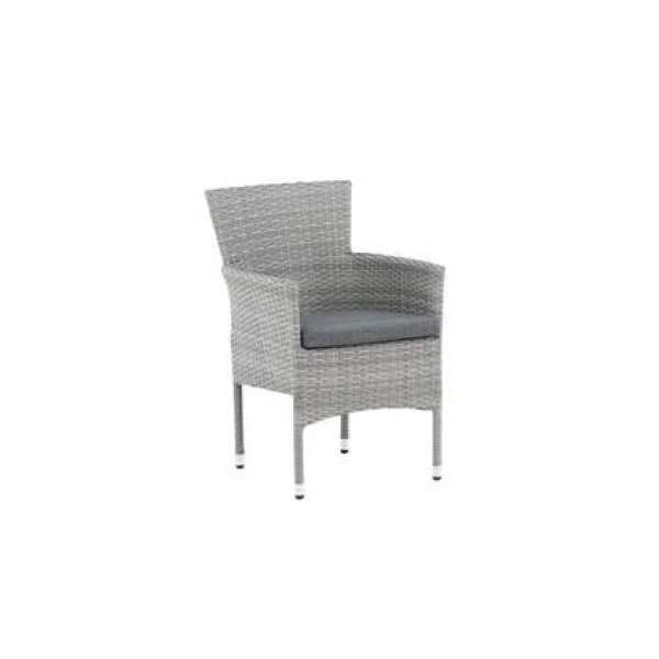 Fjôrd - Tuinstoel Grijs - Wicker - Malina - Set van 2