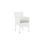 Fjôrd - Tuinstoel Wit - Wicker - Malina - Set van 2