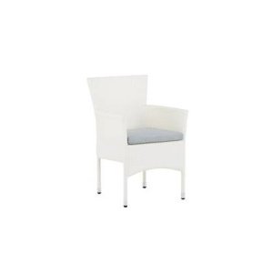 Fjôrd - Tuinstoel Wit - Wicker - Malina - Set van 2