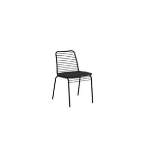 Fjôrd - Tuinstoel Zwart - Aluminium - Panjin - Set van 2