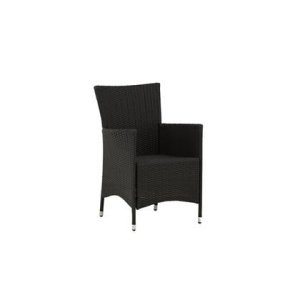 Fjôrd - Tuinstoel Zwart - PE Rotan - Knick - Set van 2