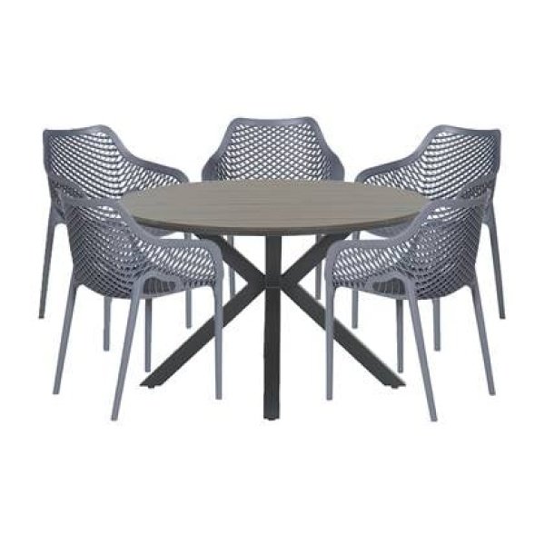 Garden Impressions Air XL-Tulli tuinset 6-delig-grey teak look