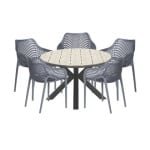 Garden Impressions Air XL-Tulli tuinset 6-delig-light teak look
