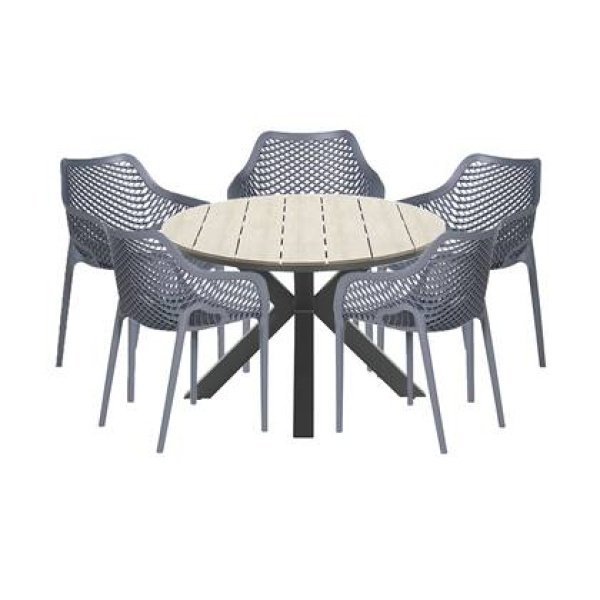 Garden Impressions Air XL-Tulli tuinset 6-delig-light teak look