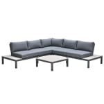 Garden Impressions Nicolle loungeset - Carbon black - donker grijs