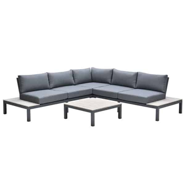 Garden Impressions Nicolle loungeset - Carbon black - donker grijs