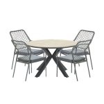 Garden Impressions Ross tuinset 5-delig mosgroen-light teak look