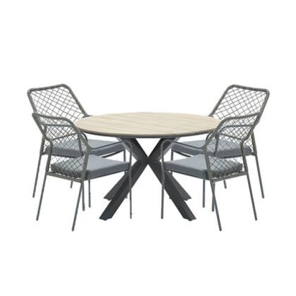Garden Impressions Ross tuinset 5-delig mosgroen-light teak look