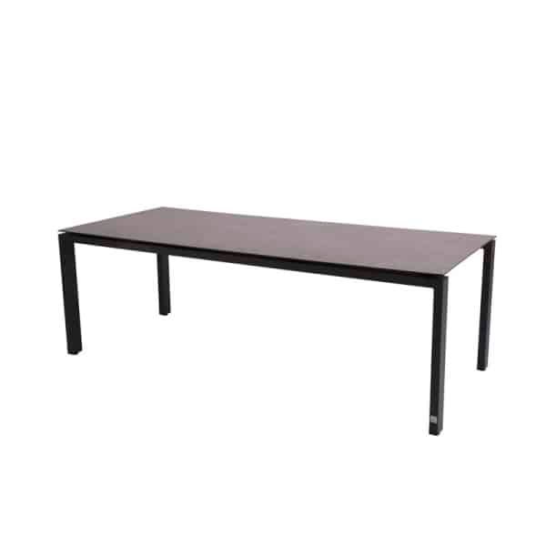 Goa Tafelframe Antracite met HPL Dark Grey tafelblad 220 x 95 cm - 4so