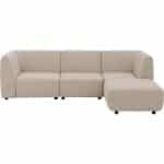 Goossens Loungeset Elements, Hoek links+1 zits+hoek+hocker