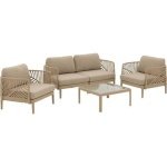 Goossens Loungeset Fazal, Bank met 2 fauteuils