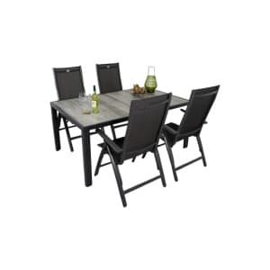 Hartman Da Vinci alu/Queens 160 cm. tuinset - 5-delig verstelbaar