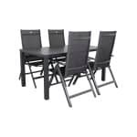Hartman Napoli/Alma 160 cm. tuinset - 5-delig verstelbaar