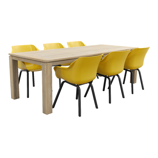 Hartman Sophie Element Geel/Rome grey 240 cm. tuinset - 7-delig