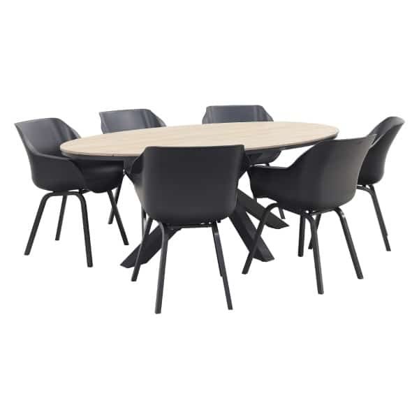 Hartman Sophie Element - Xerix / GI Edison 220 x 115 cm. tafel - ovale tuinset