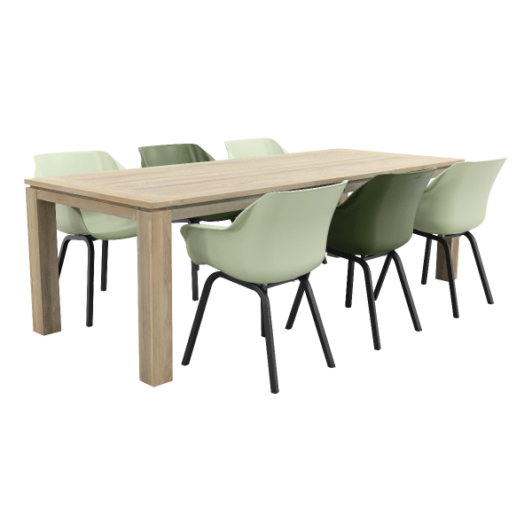 Hartman Sophie Element mixed green/Rome grey 240 cm. tuinset - 7-delig