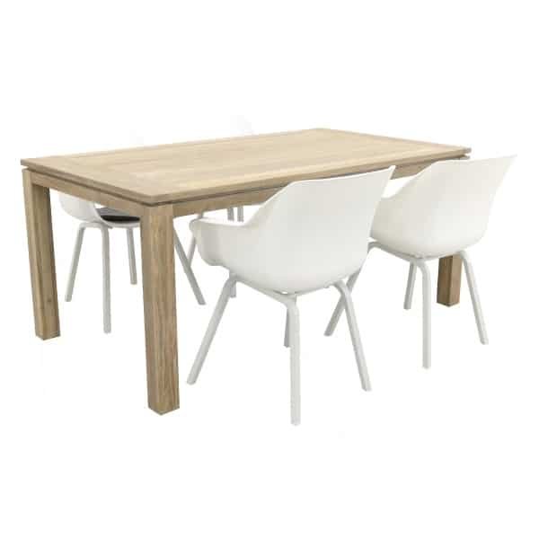 Hartman Sophie Element wit/Rome grey 170 cm. tuinset - 5-delig