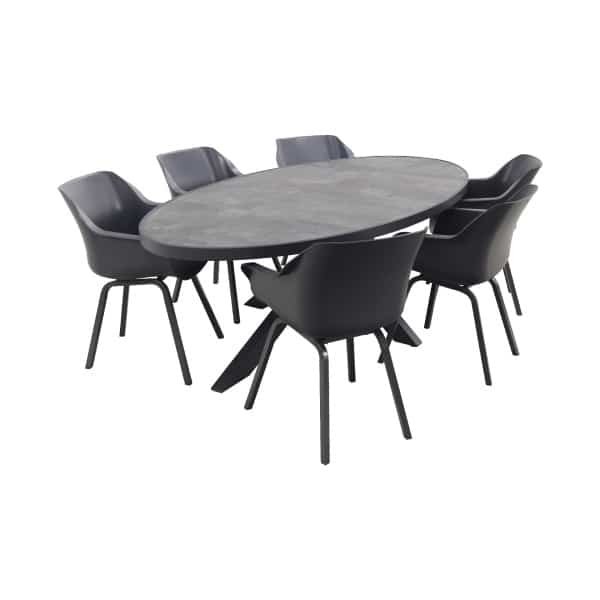 Hartman Sophie Element/Silva 240x115 cm. ovale tuinset - 7-delig