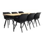 Hartman Sophie Studio Carbon Black/Bella 220x95 cm. - 7-delige tuinset