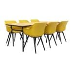 Hartman Sophie Studio Curry Yellow/Bella 220x95 cm. - 7-delige tuinset