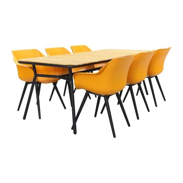 Hartman Sophie Studio Indian Orange/Bella 220x95 cm. - 7-delige tuinset
