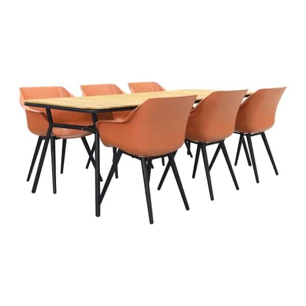 Hartman Sophie Studio Italian Terra/Bella 220x95 cm. - 7-delige tuinset