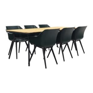 Hartman Sophie Studio Night green/Bella 220x95 cm. - 7-delige tuinset