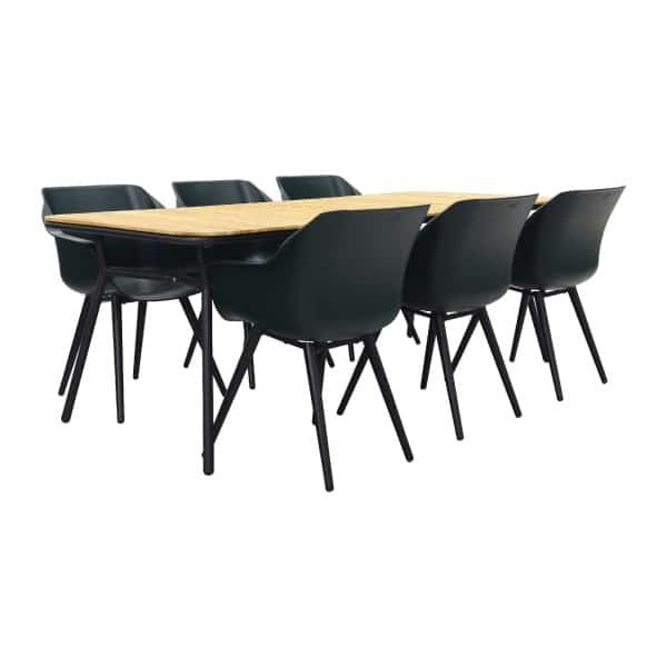 Hartman Sophie Studio Night green/Bella 220x95 cm. - 7-delige tuinset