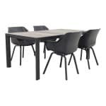 Hartman Sophie Xerix/Kings tuinset antraciet - 180x100 cm.