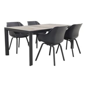 Hartman Sophie Xerix/Kings tuinset antraciet - 180x100 cm.