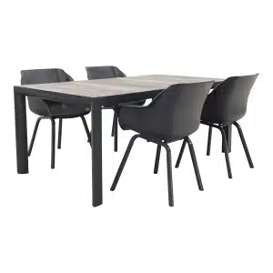 Hartman Sophie Xerix/Kings tuinset antraciet - 180x100 cm.