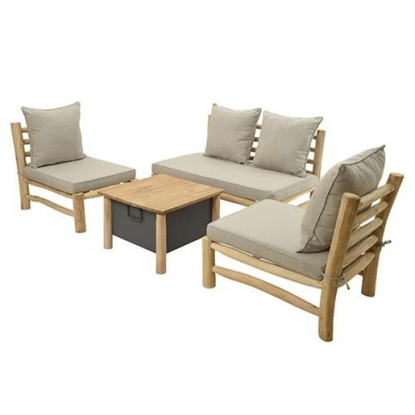 Havana Loungeset Teak - Buitengewoon de boet