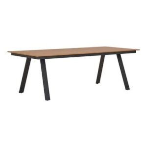 House Nordic - Tuintafel Naturel|Zwart - 220x100x74cm - Toronto