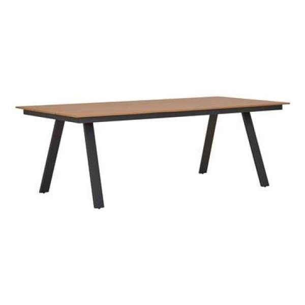House Nordic - Tuintafel Naturel|Zwart - 220x100x74cm - Toronto
