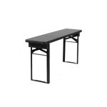 Inklapbare bierbank Berlijn zwart 120 cm