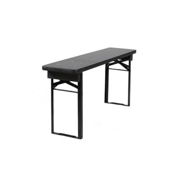 Inklapbare bierbank Berlijn zwart 120 cm
