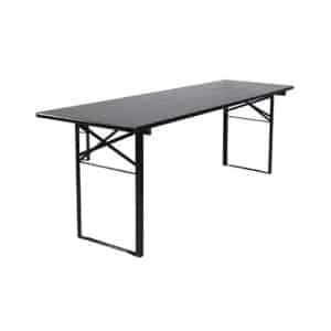 Inklapbare biertafel Berlijn 200 x 70 cm zwart