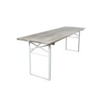 Inklapbare picknicktafel Berlijn 200 x 70 cm whitewash