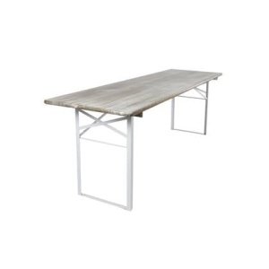 Inklapbare picknicktafel Berlijn 200 x 70 cm whitewash